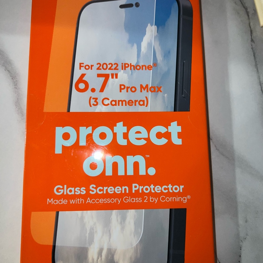On Running Orange Glass Screen Protector for iPhone 6.7" Pro Max
